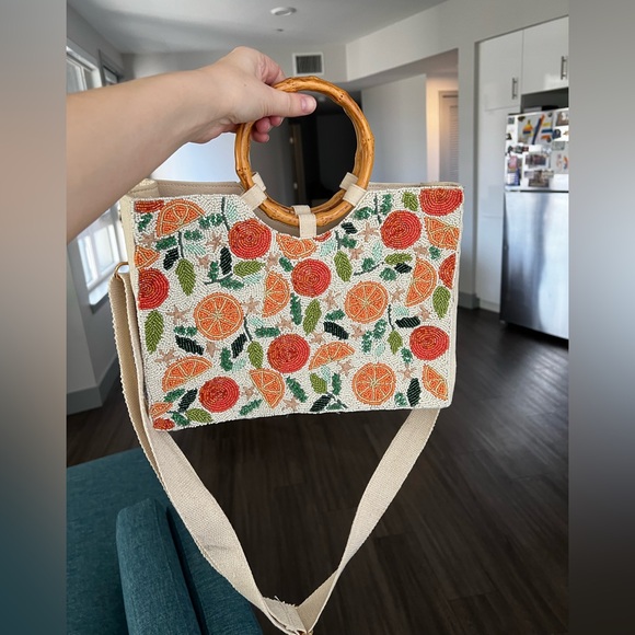Sol And Mer Handbags - Sol and Mer Beaded Orange Tote from Marshall’s / TJ Maxx